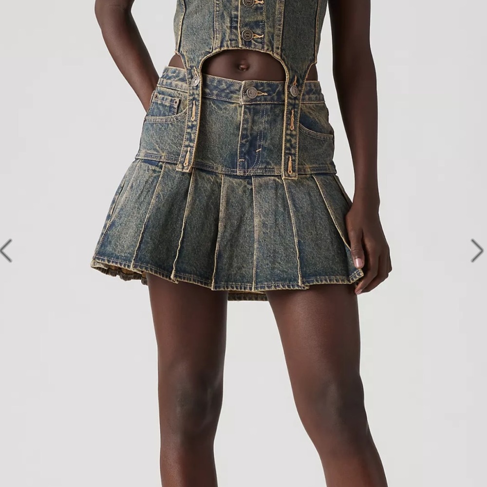 Denim Mini Skirt